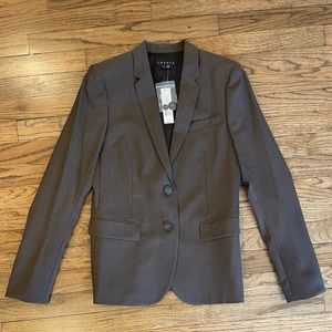 NWT Theory Women's Matelda Tailor Alpaca Melange Wool Blend Blazer Size 2